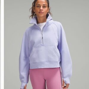 Women's Lavender Half-Zip Pullover